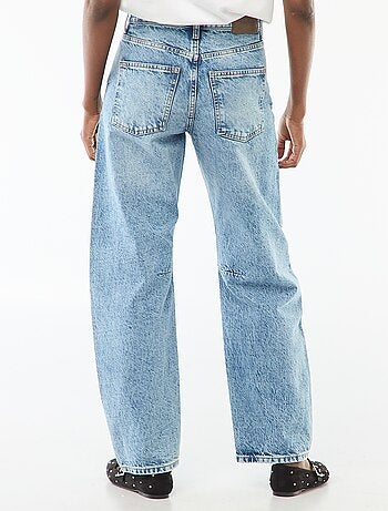 Pantaloni denim balloon in cotone