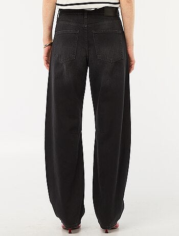 Pantaloni denim balloon in cotone