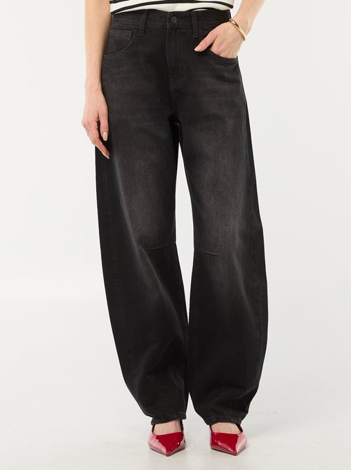 Pantaloni denim balloon in cotone - Kiabi