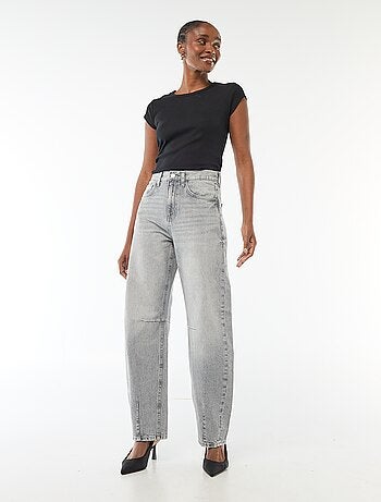 Pantaloni denim balloon in cotone