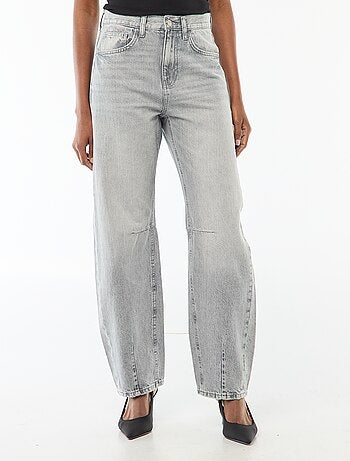 Pantaloni denim balloon in cotone