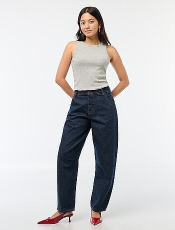 Pantaloni denim barrel fit