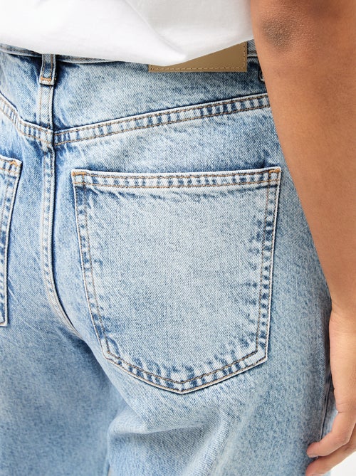 Pantaloni denim barrel in cotone - Kiabi