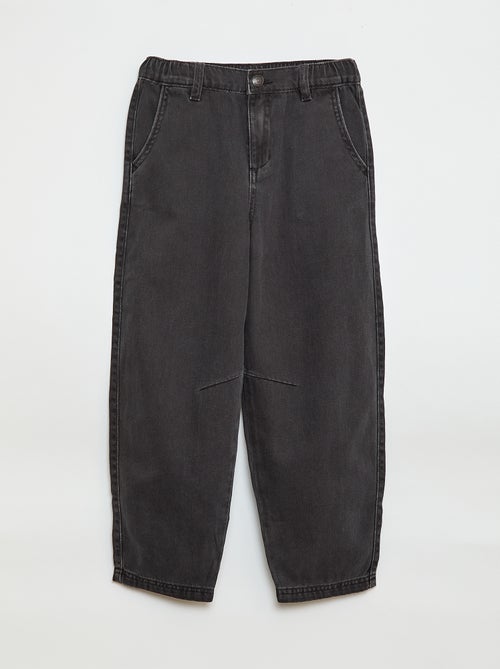Pantaloni denim / jeans taglio balloon ampio - Kiabi