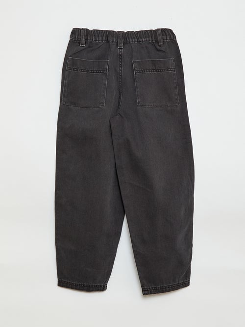 Pantaloni denim / jeans taglio balloon ampio - Kiabi