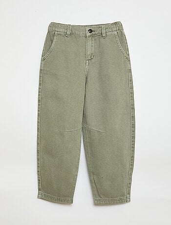 Pantaloni denim / jeans taglio balloon ampio