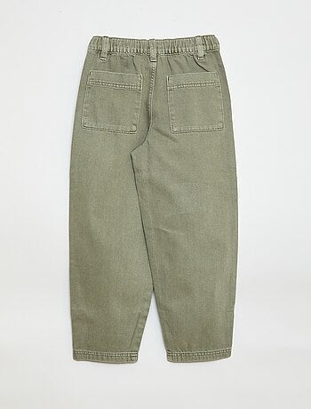 Pantaloni denim / jeans taglio balloon ampio