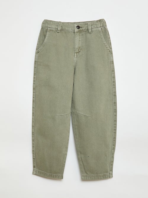 Pantaloni denim / jeans taglio balloon ampio - Kiabi