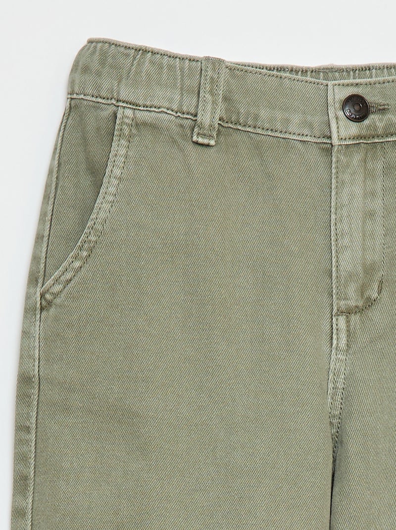 Pantaloni denim / jeans taglio balloon ampio Verde - Kiabi