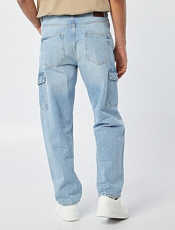 Pantaloni denim pantaloni multi-tasche-