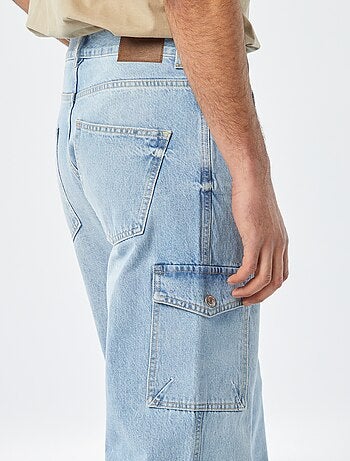 Pantaloni denim pantaloni multi-tasche-