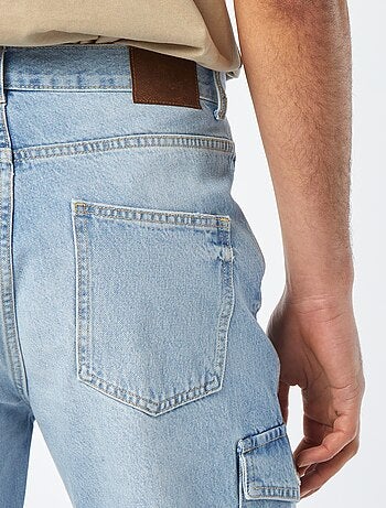 Pantaloni denim pantaloni multi-tasche-