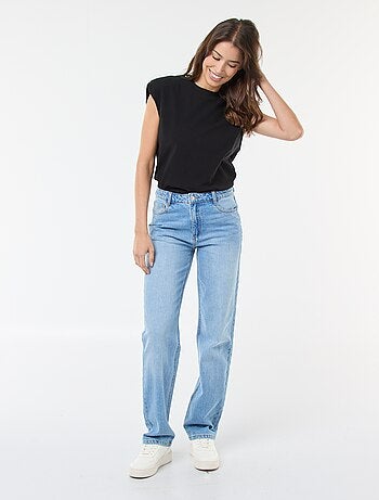 Pantaloni denim regular in cotone - L34