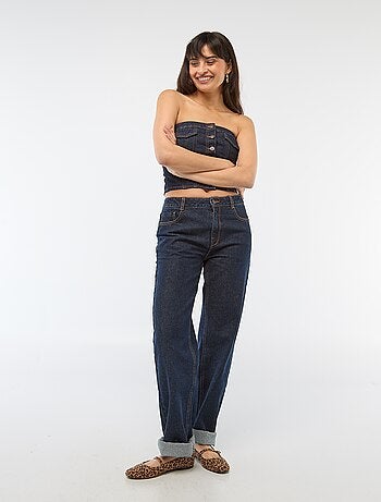 Pantalone denim regular in cotone - L34