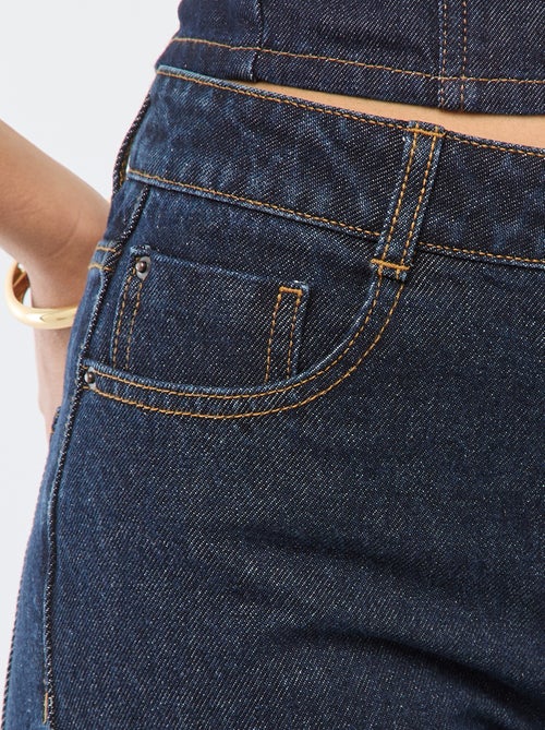Pantaloni denim regular in cotone - L34 - Kiabi Pantaloni denim regular in cotone - L34 - Kiabi