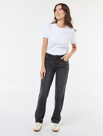 Pantaloni denim regular in cotone - L34