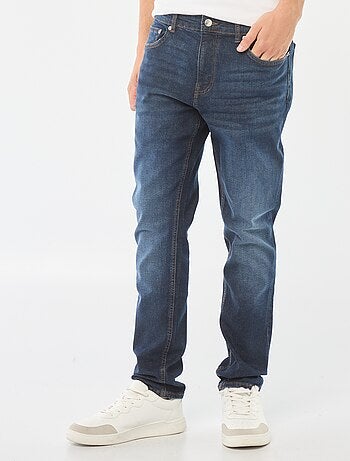 Pantaloni denim slim con 5 tasche