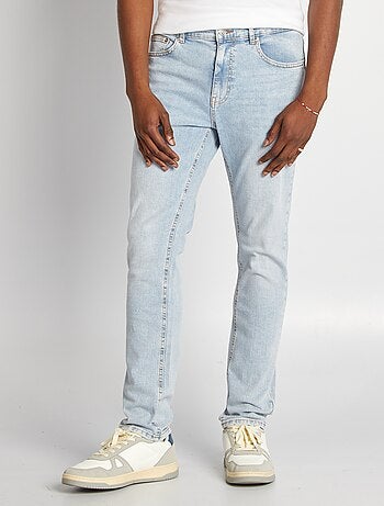 Pantaloni denim slim con 5 tasche