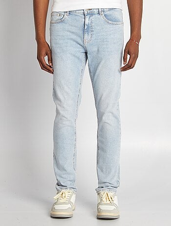 Pantaloni denim slim con 5 tasche