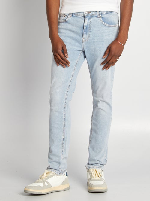 Pantaloni denim slim con 5 tasche - Kiabi