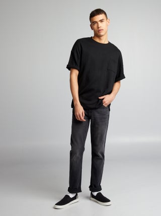 Pantaloni denim slim con 5 tasche