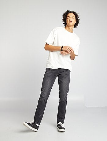 Pantaloni denim slim con 5 tasche