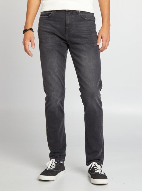 Pantaloni denim slim con 5 tasche - Kiabi