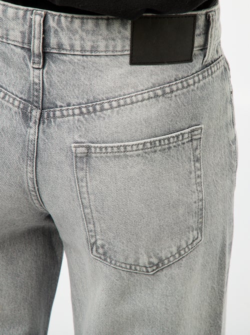 Pantaloni denim straight con strass - Kiabi