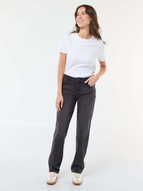 Pantaloni denim straight in cotone - L34 - Kiabi