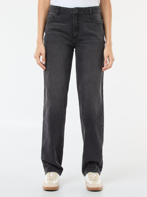 Pantaloni denim straight in cotone - L34 - Kiabi