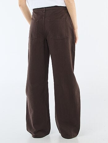 Pantaloni denim taglio balloon