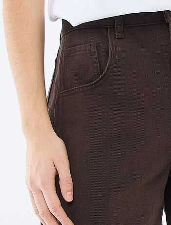 Pantaloni denim taglio balloon