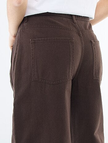 Pantaloni denim taglio balloon
