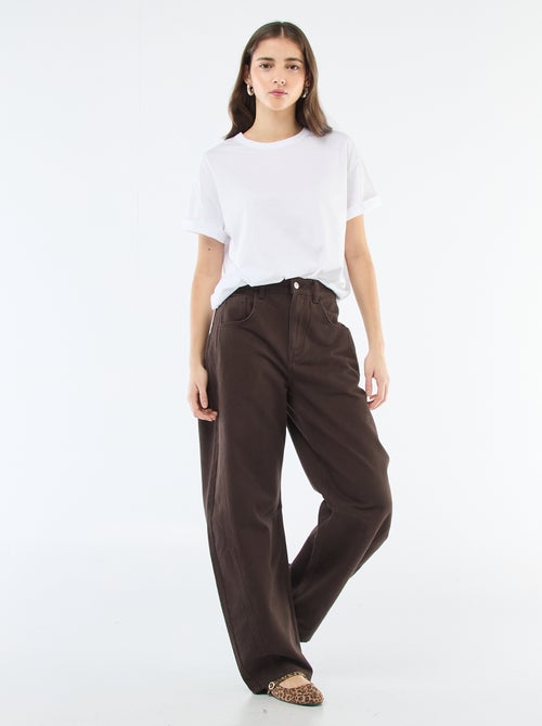 Pantaloni denim taglio balloon - Kiabi