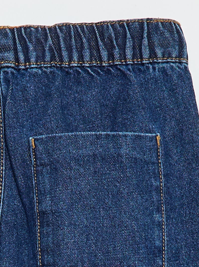 Pantaloni denim taglio jogger Blu - Kiabi