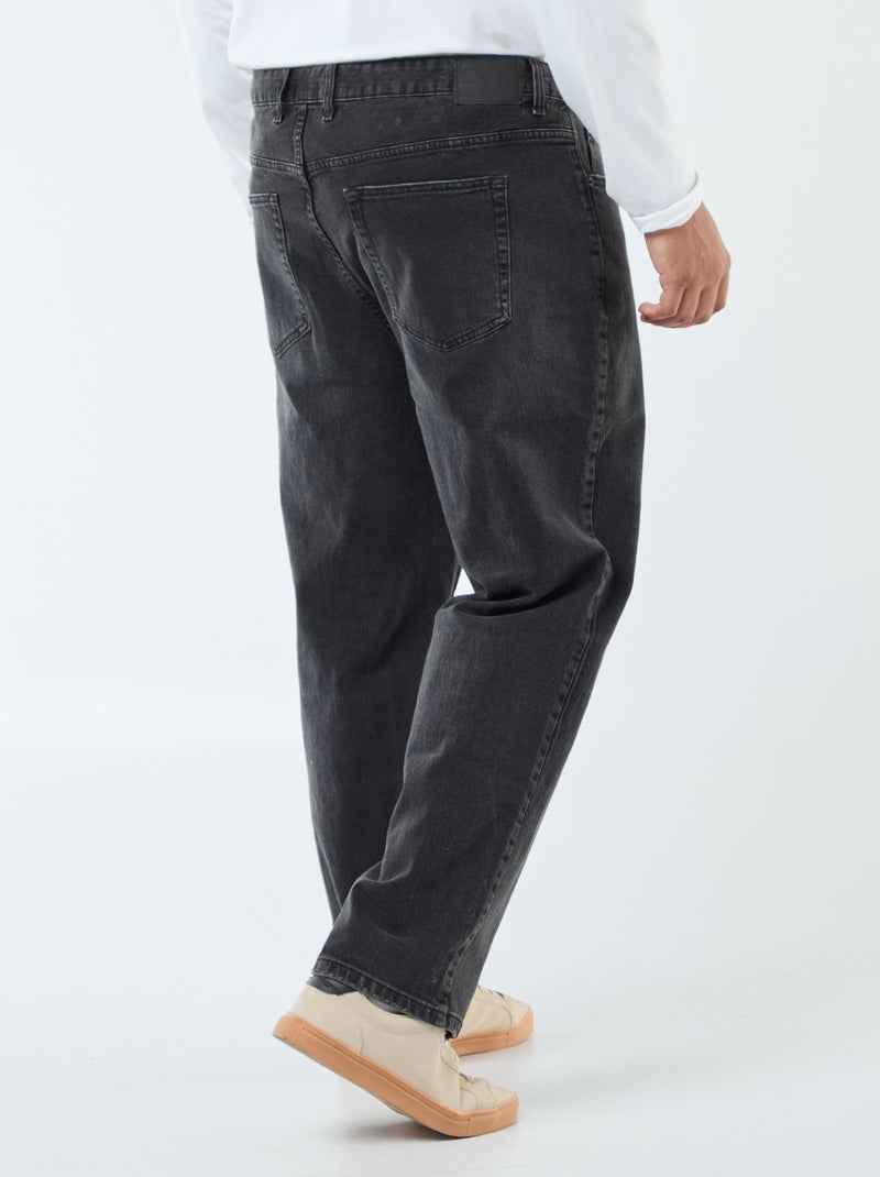Pantaloni denim vestibilità relaxed 5 tasche Grigio - Kiabi