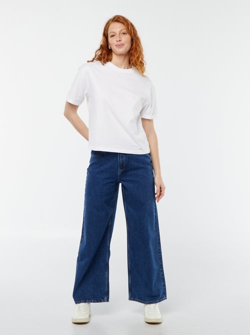 Pantaloni denim wide leg - L28 - Kiabi