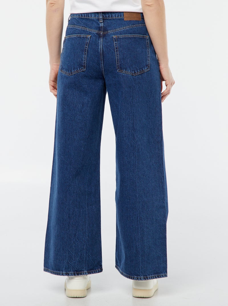 Pantaloni denim wide leg - L28 BLU - Kiabi