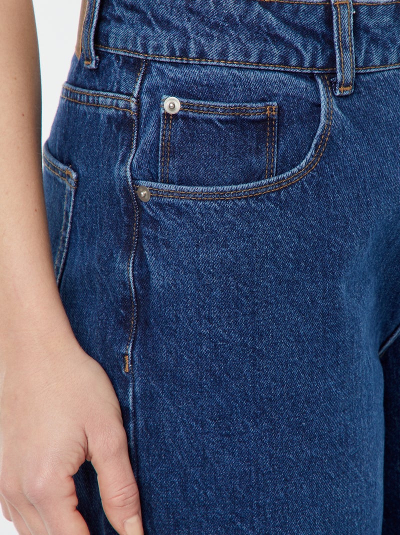 Pantaloni denim wide leg - L28 BLU - Kiabi