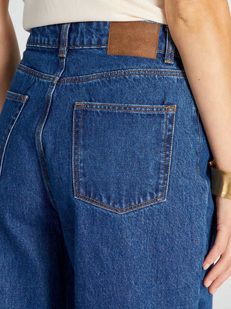 Pantaloni denim wide leg - L28 BLU - Kiabi