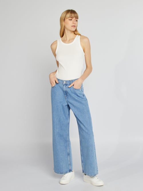Pantaloni denim wide leg - L28 - Kiabi