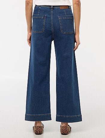 Pantaloni denim wide leg