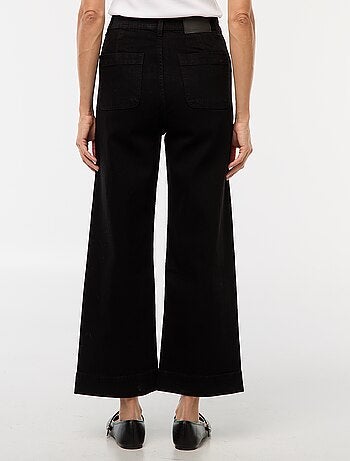 Pantaloni denim wide leg