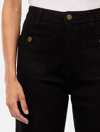Pantaloni denim wide leg