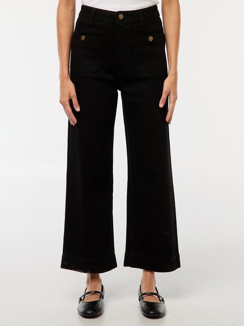 Pantaloni denim wide leg - Kiabi