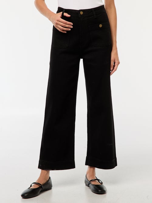 Pantaloni denim wide leg - Kiabi