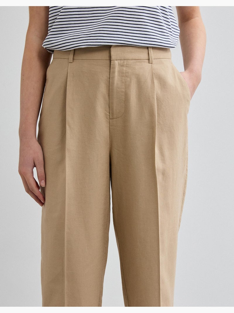 Pantaloni di lino, MO Fashion Beige - Kiabi