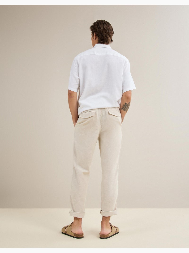 Pantaloni di lino, MO Fashion Beige - Kiabi