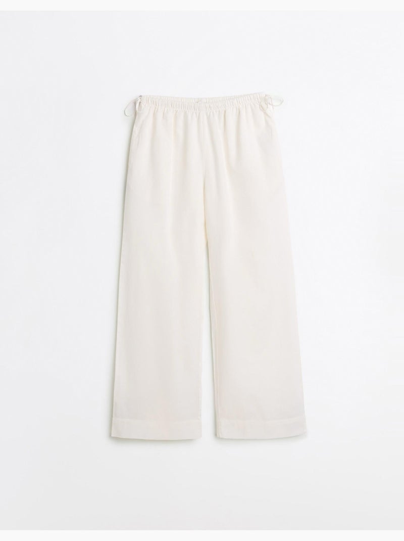 Pantaloni di lino, MO Fashion Bianco - Kiabi