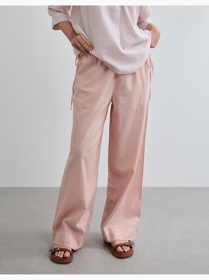Pantaloni di lino, MO Fashion Rosa - Kiabi